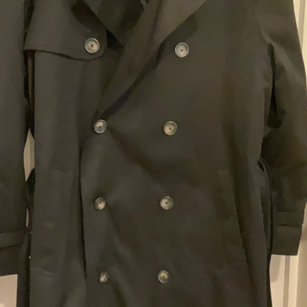 Ralph Lauren Black Trench Coat - Picture 4 of 6